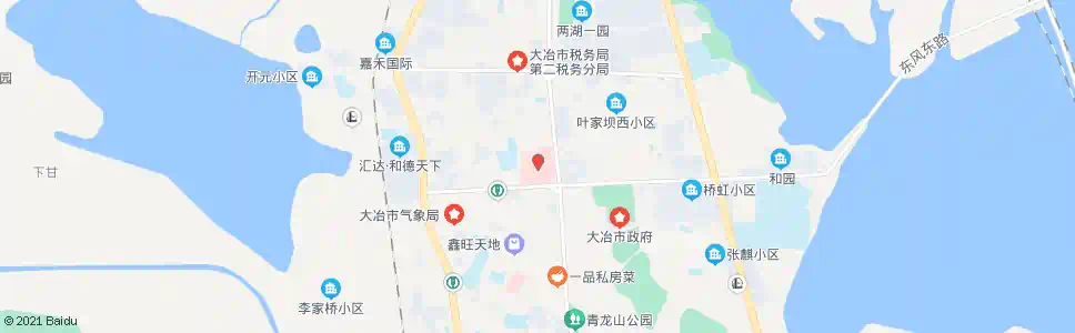 黄石大冶人民医院(东风西路)_公交站地图_黄石公交_妙搜公交查询2025