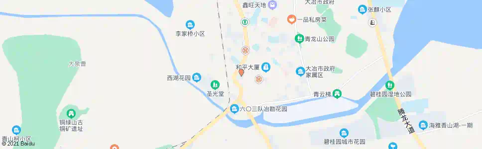 黄石龙腾山庄_公交站地图_黄石公交_妙搜公交查询2025