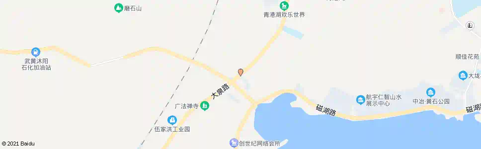黄石马鞍山路口(大泉路口北)_公交站地图_黄石公交_妙搜公交查询2025