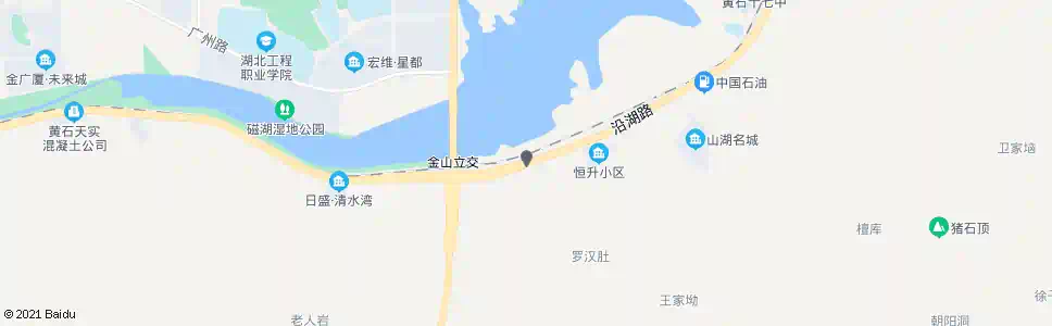 黄石金山立交_公交站地图_黄石公交_妙搜公交查询2025