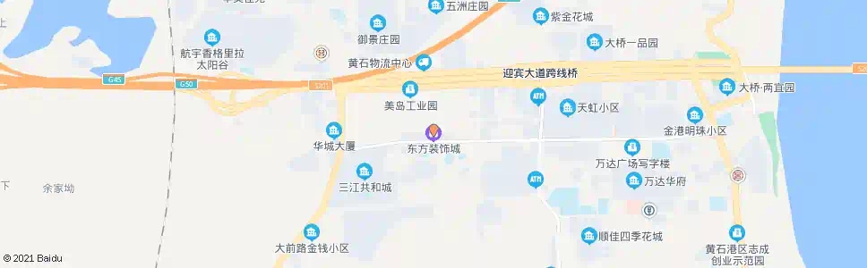 黄石东方装饰城后门_公交站地图_黄石公交_妙搜公交查询2025