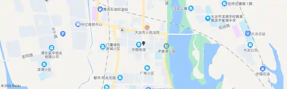 黄石大冶湖景花园_公交站地图_黄石公交_妙搜公交查询2025
