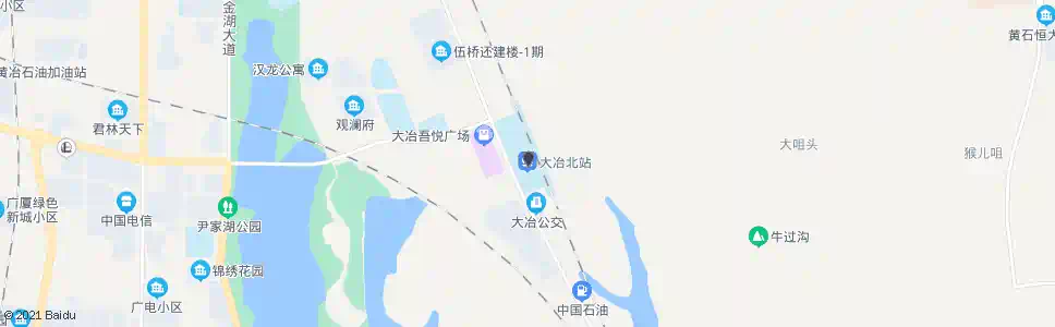 黄石大冶城北小区_公交站地图_黄石公交_妙搜公交查询2025