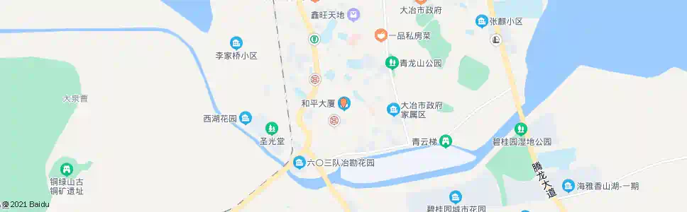 黄石大冶和平大厦_公交站地图_黄石公交_妙搜公交查询2025