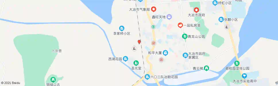 黄石方家园_公交站地图_黄石公交_妙搜公交查询2025