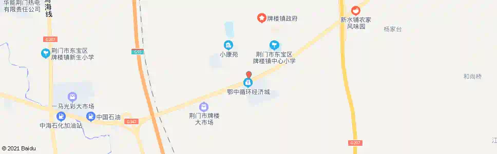 荆门牌楼_公交站地图_荆门公交_妙搜公交查询2025