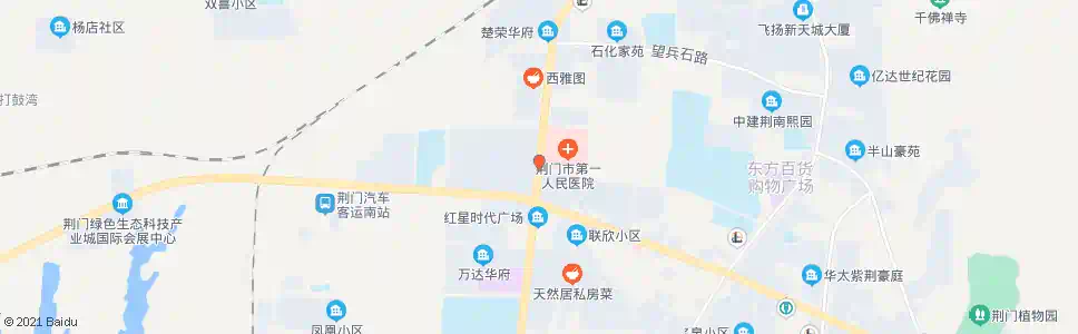 荆门市一医南院_公交站地图_荆门公交_妙搜公交查询2025
