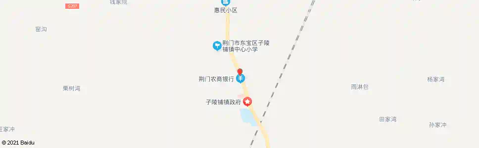 荆门子陵菜场_公交站地图_荆门公交_妙搜公交查询2025