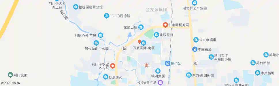 荆门万豪国际_公交站地图_荆门公交_妙搜公交查询2025