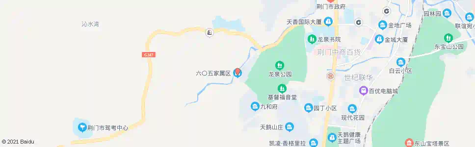荆门六零五家属区_公交站地图_荆门公交_妙搜公交查询2025