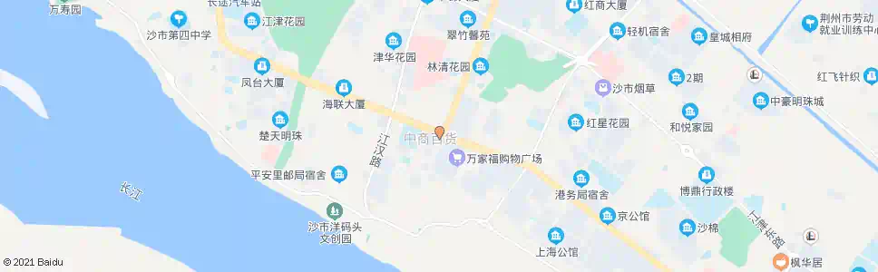 荆州中商百货_公交站地图_荆州公交_妙搜公交查询2025