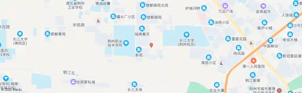 荆州长大东校区北门_公交站地图_荆州公交_妙搜公交查询2025
