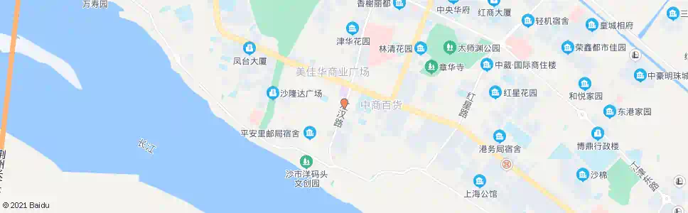 荆州江汉南路_公交站地图_荆州公交_妙搜公交查询2025