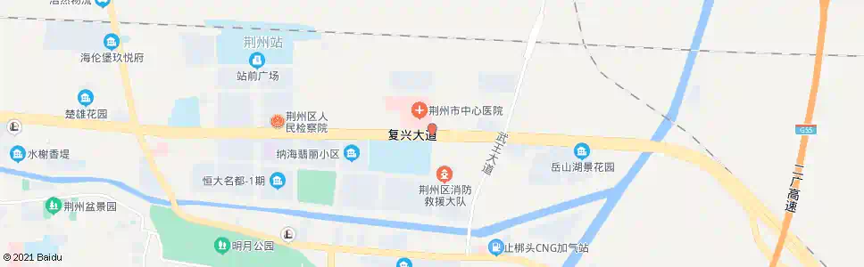 荆州楚源路_公交站地图_荆州公交_妙搜公交查询2025