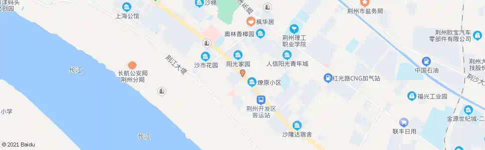 荆州省电二处_公交站地图_荆州公交_妙搜公交查询2025