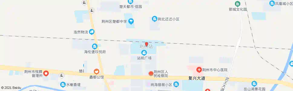 荆州解放路_公交站地图_荆州公交_妙搜公交查询2025