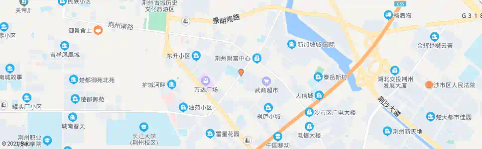 荆州伍德路口_公交站地图_荆州公交_妙搜公交查询2025