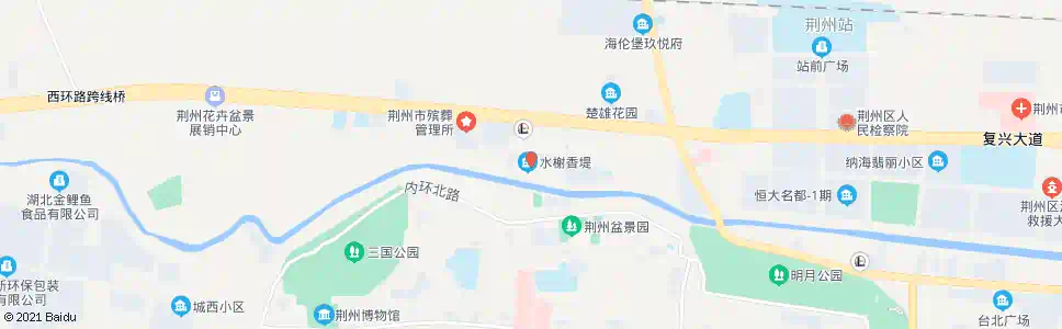 荆州北门广场_公交站地图_荆州公交_妙搜公交查询2025