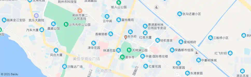荆州中央华府南_公交站地图_荆州公交_妙搜公交查询2025