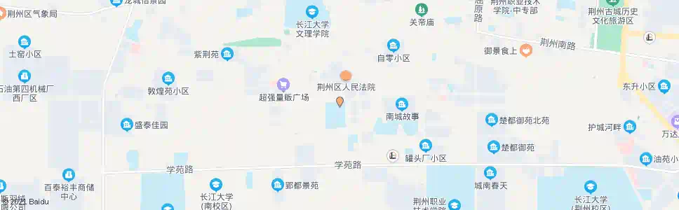荆州高级技工学校_公交站地图_荆州公交_妙搜公交查询2025