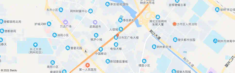荆州荆州电视台_公交站地图_荆州公交_妙搜公交查询2025