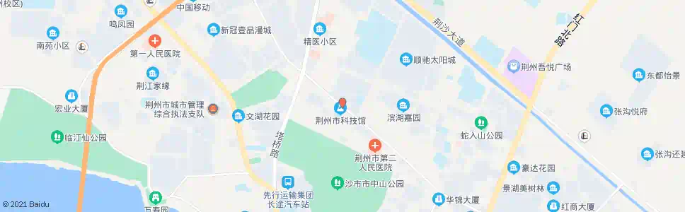 荆州洪家院_公交站地图_荆州公交_妙搜公交查询2025