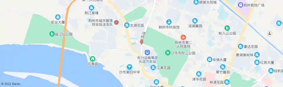 荆州塔桥路_公交站地图_荆州公交_妙搜公交查询2025