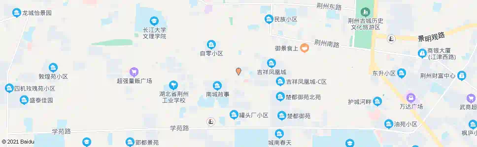 荆州梅园小区_公交站地图_荆州公交_妙搜公交查询2025
