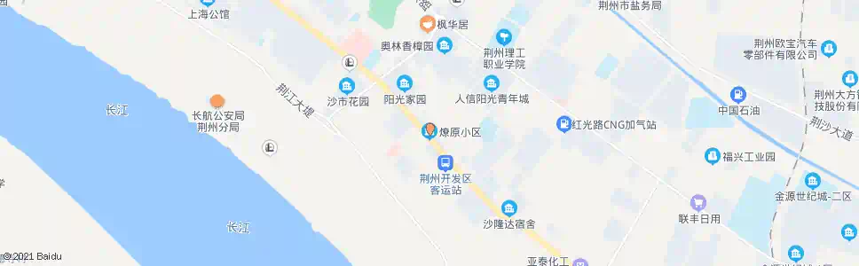 荆州燎原小区_公交站地图_荆州公交_妙搜公交查询2025