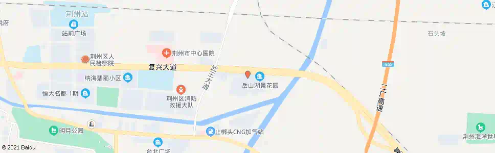 荆州岳山新村_公交站地图_荆州公交_妙搜公交查询2025