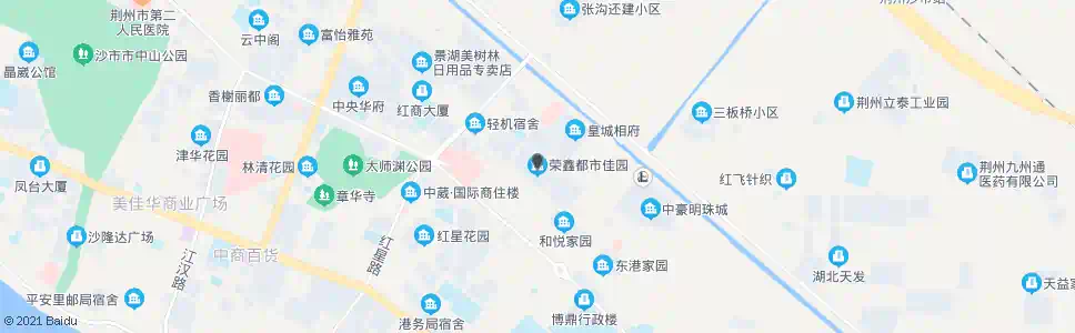 荆州荣鑫都市佳园_公交站地图_荆州公交_妙搜公交查询2025