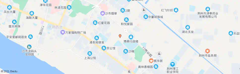 荆州武商沙市店_公交站地图_荆州公交_妙搜公交查询2025
