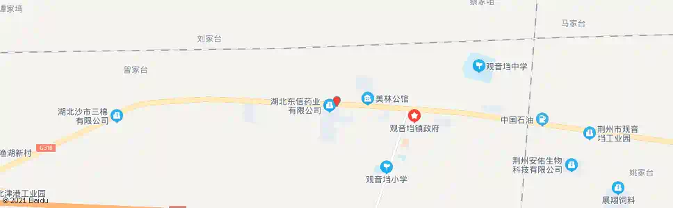 荆州观音垱_公交站地图_荆州公交_妙搜公交查询2025
