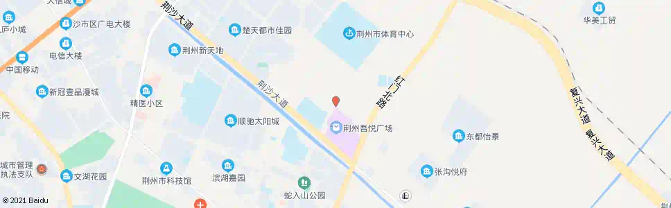 荆州江汉北路_公交站地图_荆州公交_妙搜公交查询2025