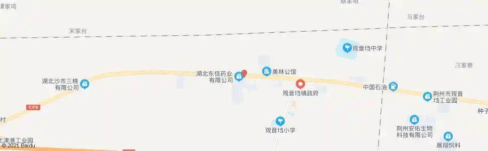 荆州观音档_公交站地图_荆州公交_妙搜公交查询2025