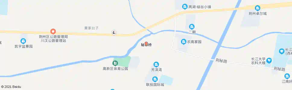 荆州秘师桥_公交站地图_荆州公交_妙搜公交查询2025