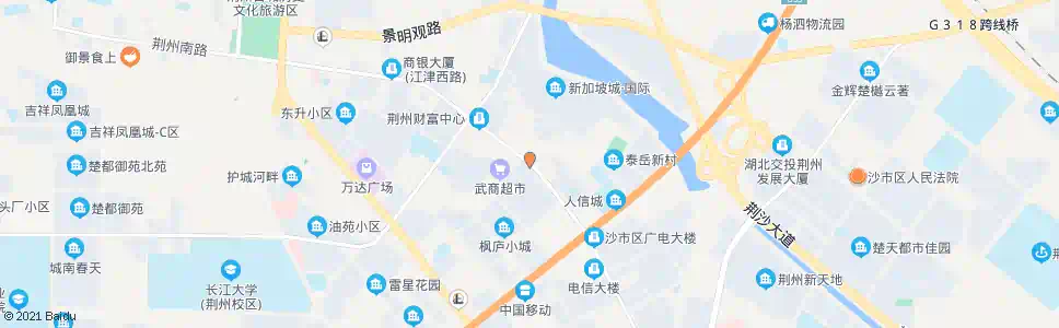 荆州北湖小区_公交站地图_荆州公交_妙搜公交查询2025