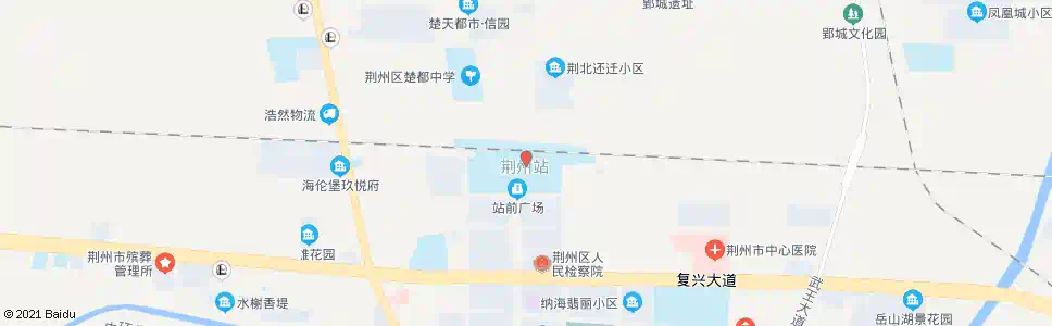 荆州荆州火车站_公交站地图_荆州公交_妙搜公交查询2025