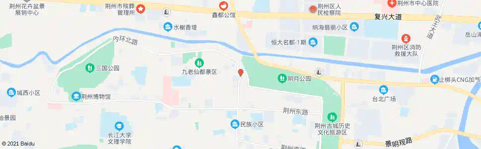 荆州屈原路_公交站地图_荆州公交_妙搜公交查询2025