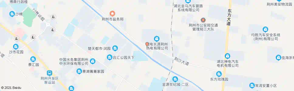 荆州沙市热电厂_公交站地图_荆州公交_妙搜公交查询2025