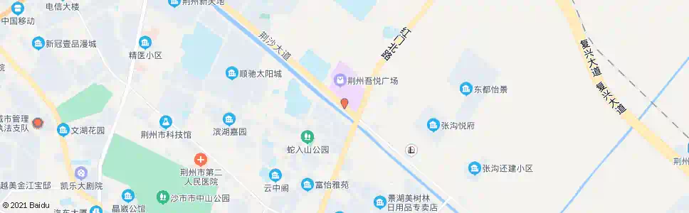 荆州红门路口_公交站地图_荆州公交_妙搜公交查询2025