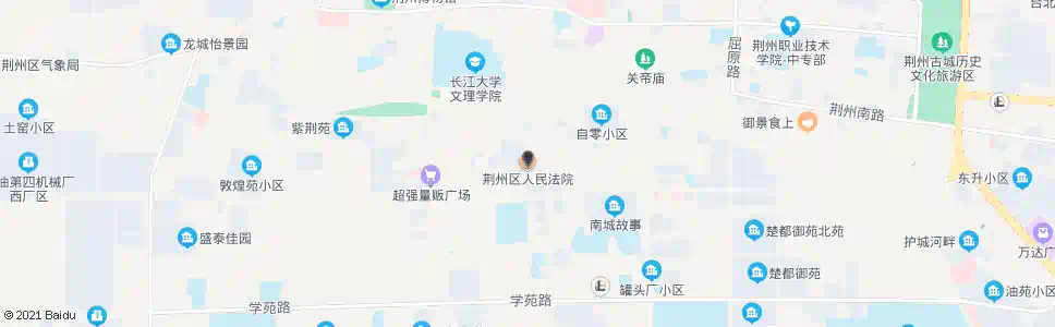 荆州荆州区法院_公交站地图_荆州公交_妙搜公交查询2025