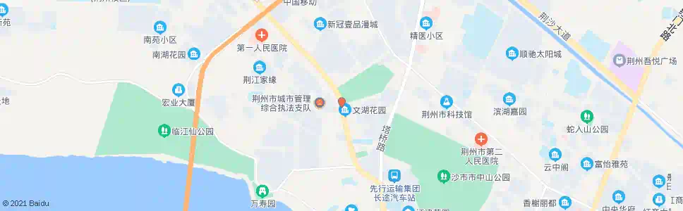 荆州文湖公园_公交站地图_荆州公交_妙搜公交查询2025