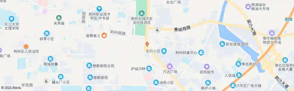 荆州东门_公交站地图_荆州公交_妙搜公交查询2025