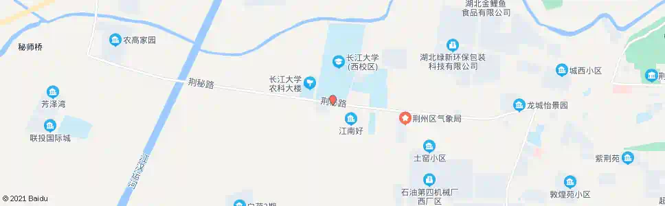 荆州长大西校区_公交站地图_荆州公交_妙搜公交查询2025