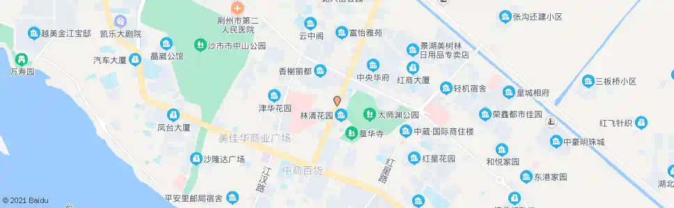荆州烈士陵园_公交站地图_荆州公交_妙搜公交查询2025