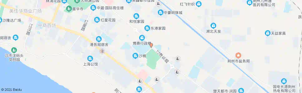 荆州奥体中心_公交站地图_荆州公交_妙搜公交查询2025