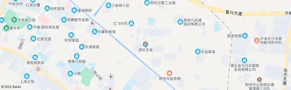 荆州天发公司_公交站地图_荆州公交_妙搜公交查询2025