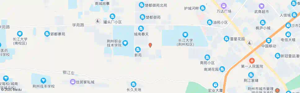 荆州长大东校区_公交站地图_荆州公交_妙搜公交查询2025