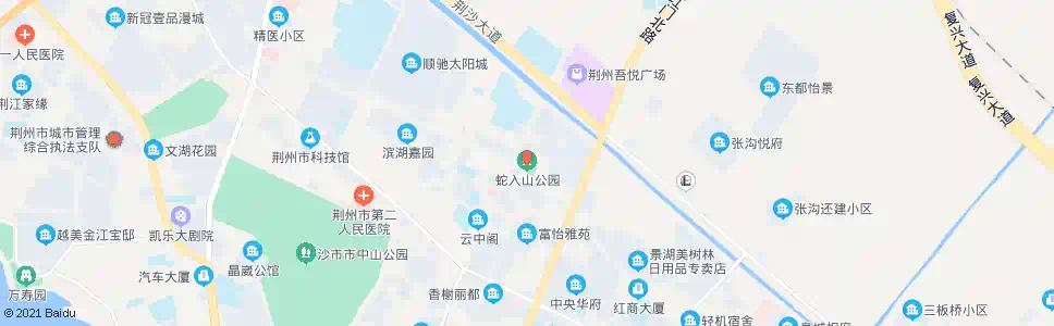 荆州蛇入山公园_公交站地图_荆州公交_妙搜公交查询2025